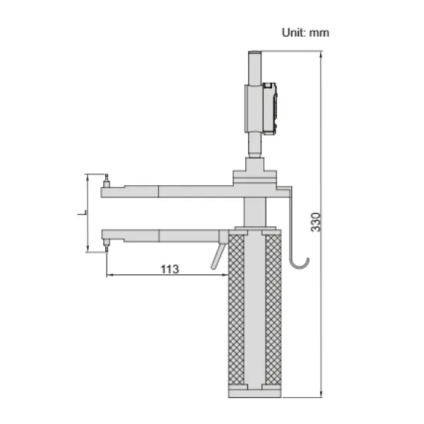Đồng hồ đo ren côn trong Insize 2241-6