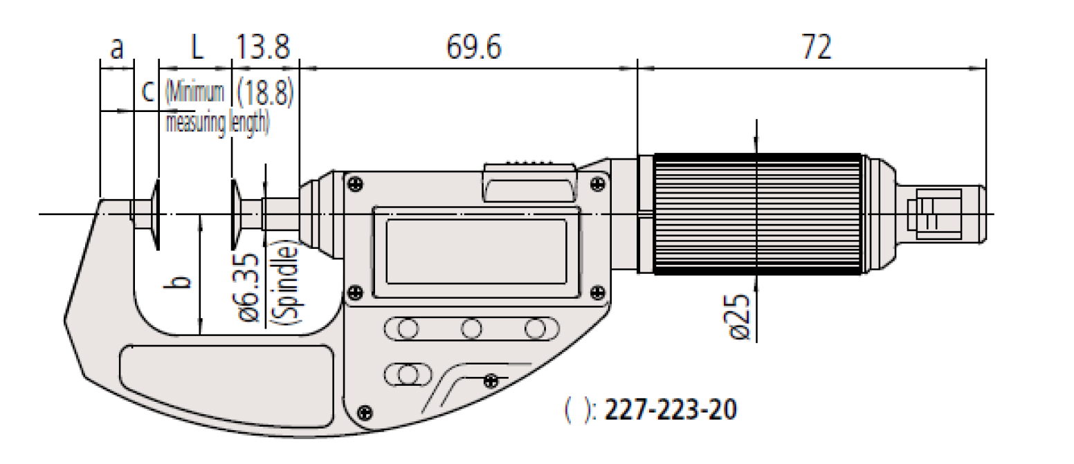 Panme đo ngoài đồng hồ Mitutoyo 107