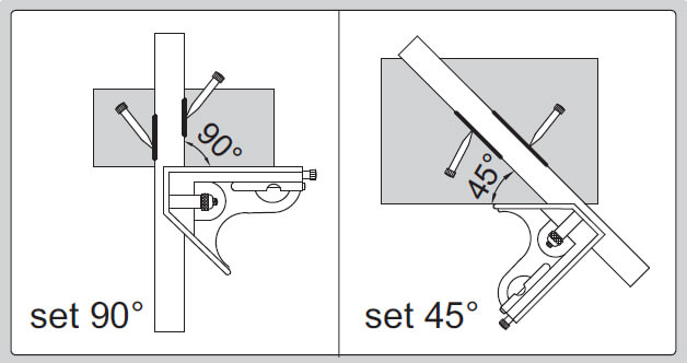 Bộ thước đo góc Insize 2276-300 (loại phổ thông)