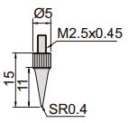 Đồng hồ đo độ sâu Insize 2343