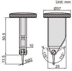 Đồng hồ so chân gập loại mặt xoay đa năng Insize 2398