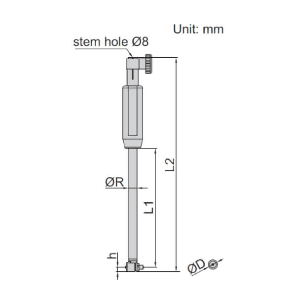 Thước đo lỗ kích thước nhỏ Insize 2425