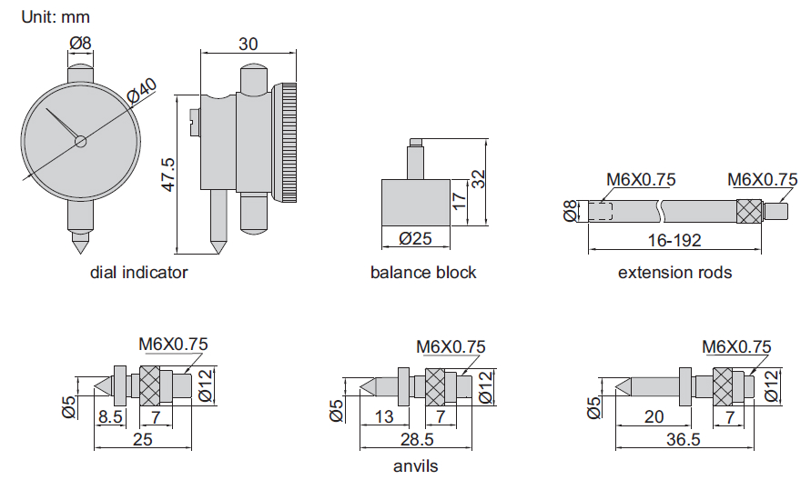 Thước panme kiểm tra trục khuỷu Insize 2841