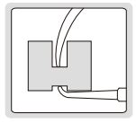 Đồng hồ đo độ dày với đầu nhọn Insize 2866