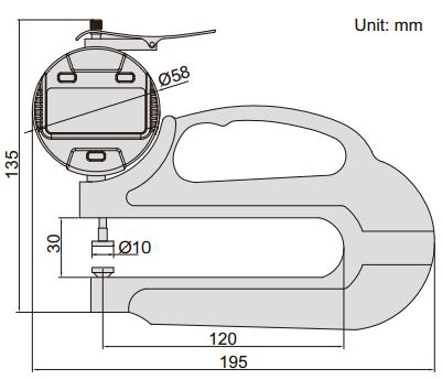 Đồng hồ đo dộ dày điện tử Insize 2872-101 3 Đồng hồ đo dộ dày điện tử Insize 2872