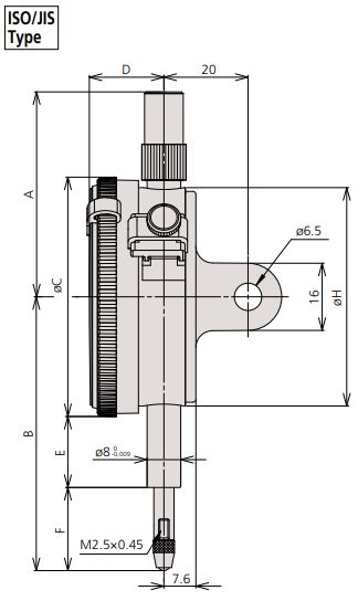 Đồng hồ so cơ khí một vòng Mitutoyo series 2