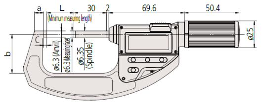 Panme điện tử QuantuMike Mitutoyo 293