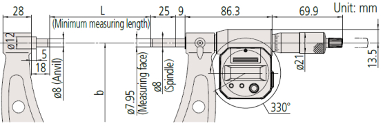 Panme điện tử Mitutoyo 293