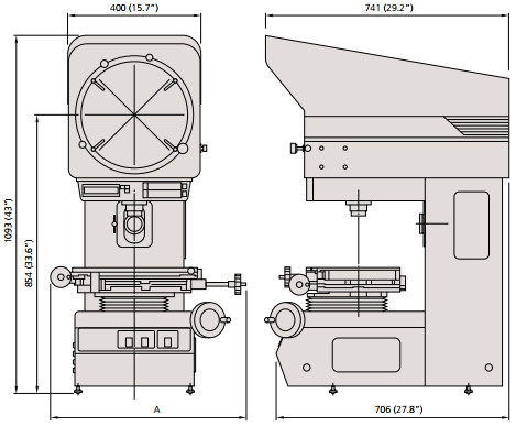 Máy chiếu biên dạng Mitutoyo PJ-A3000