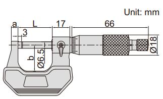 Panme cơ khí đo ngoài Insize 3202-125A 3 Panme đo ngoài Insize 3202
