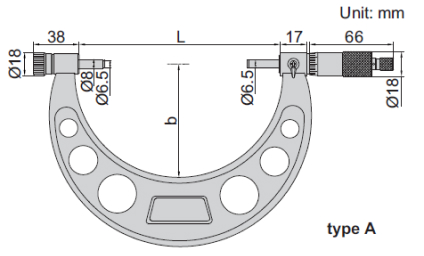 Panme cơ khí đo ngoài có thể thay đổi đầu đo Insize 3206-300A 3 Panme đo ngoài với hai đầu co thể hoán đổi Insize 3206