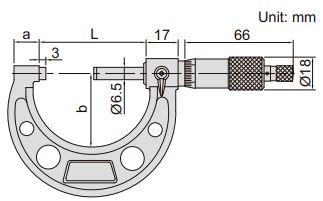 Panme đo ngoài Insize 3210
