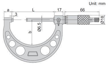 Thước panme cơ khí không từ tính Insize 3231