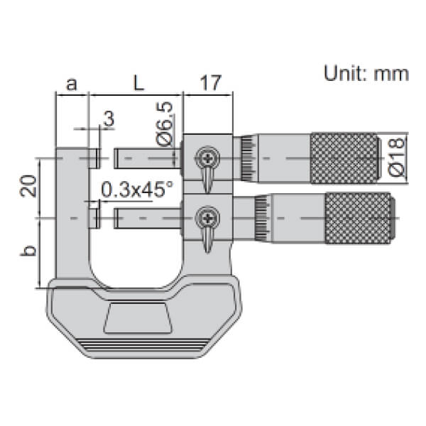 Thước panme đo giới hạn Insize 3225
