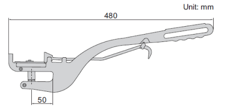 Panme cơ khí đo tấm kim loại nóng Insize 3264-30 2 Thước panme đo tấm Insize 3264