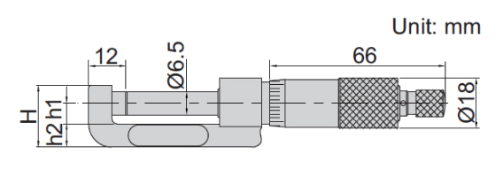 Thước panme cơ khí đo trục bánh xe Insize 3292