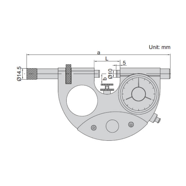 Thước panme đồng hồ Insize 3335