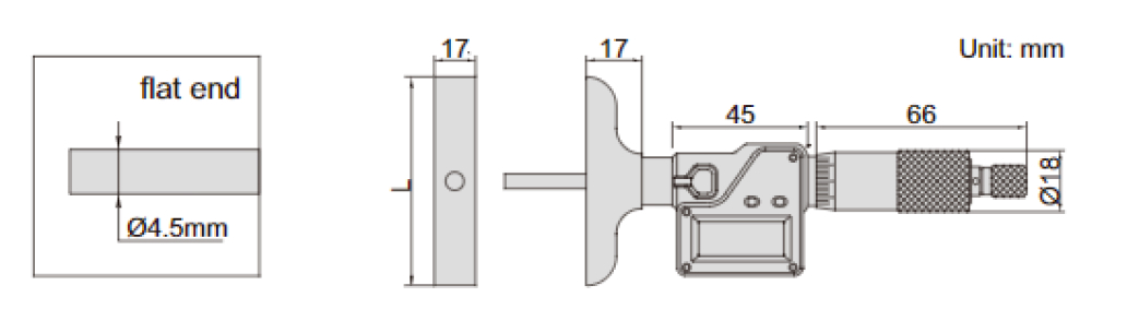 Panme đo sâu điện tử Insize 3540