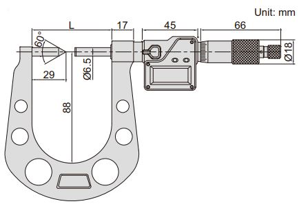 Panme điện tử phanh đĩa Insize 3588