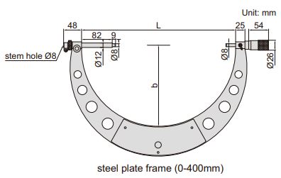 Panme mặt chỉ thị kim Insize 3633-500 5 3633