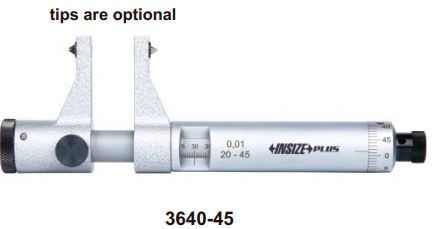 Panme cơ khí có vít bên trong Insize 3640