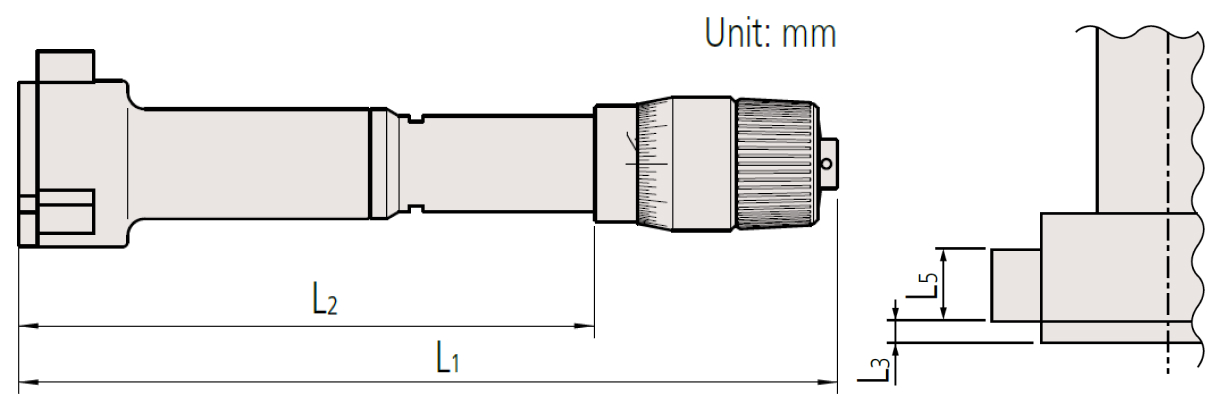 Panme đo ngoài đồng hồ Mitutoyo 107