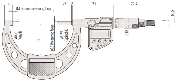 Panme đo ngoài cơ khí Mitutoyo 103