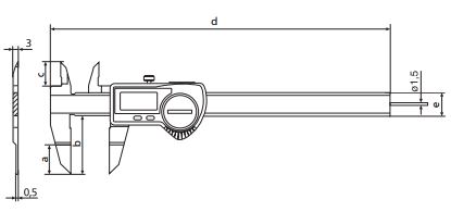 Thước kẹp điện tử cho ứng dụng đặc biệt MarCal 16 EWRi-NA / 16 EWR-NA