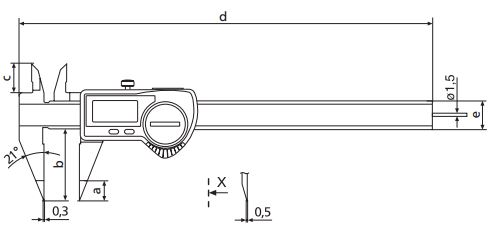 Thước kẹp điện tử cho ứng dụng đặc biệt MarCal 16 EWRi-S / 16 EWR-S