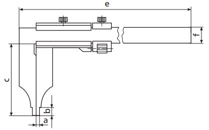 Thước kẹp cơ khí MarCal 18 N không có vít chỉnh tinh