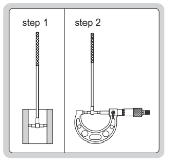 Bộ dưỡng đo đường kính trong Insize 4209 loại tay cầm dài 4209-4 3 Bộ dưỡng đo đường kính trong Insize 4209 loại tay cầm dài