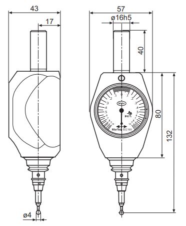 Đồng hồ so cơ khí đầu dò cảm ứng 3D MarTest 802 NW 4304312 3 Đồng hồ so cơ khí đầu dò cảm ứng 3D MarTest 802 NW