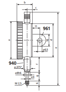 Đồng hồ so cơ khí độ chính xác cao MarCator 810 A 3 Đồng hồ so cơ khí độ chính xác cao MarCator
