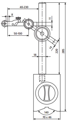 Đế gá đồng hồ so với chân đế từ MarStand 815 MA