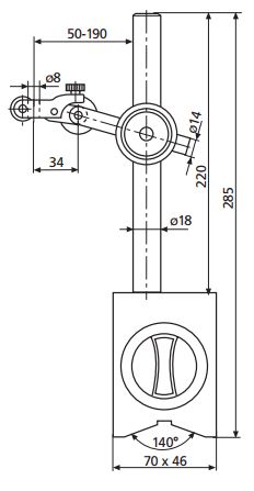 Đế gá đồng hồ so với chân đế từ MarStand 815 MB