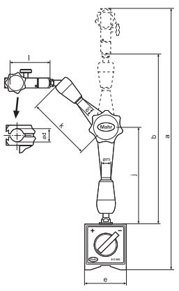 Đế gá đồng hồ so với chân đế từ MarStand 815 MG 1 4420350 2 Đế gá đồng hồ so với chân đế từ MarStand 815 MG