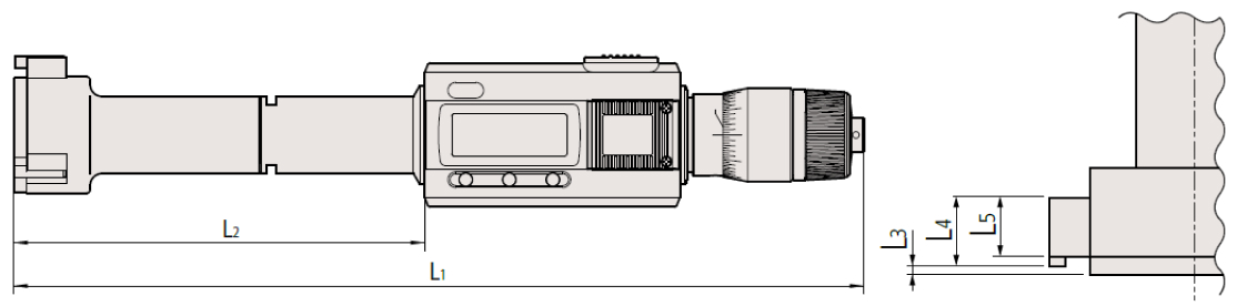 Panme đo ngoài đồng hồ Mitutoyo 107