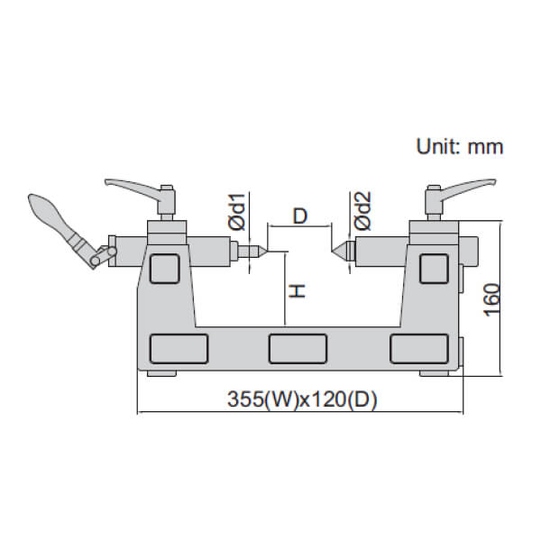 Thiết bị đo kiểm trục phương dọc và ngang Insize 4722-200