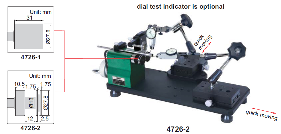 Thiết bị đo độ đồng tâm Insize 4726