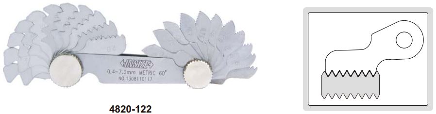 Dưỡng đo bước trục (loại phổ thông) Insize 4820-552 3 Dưỡng đo bước trục (loại phổ thông) Insize 4820