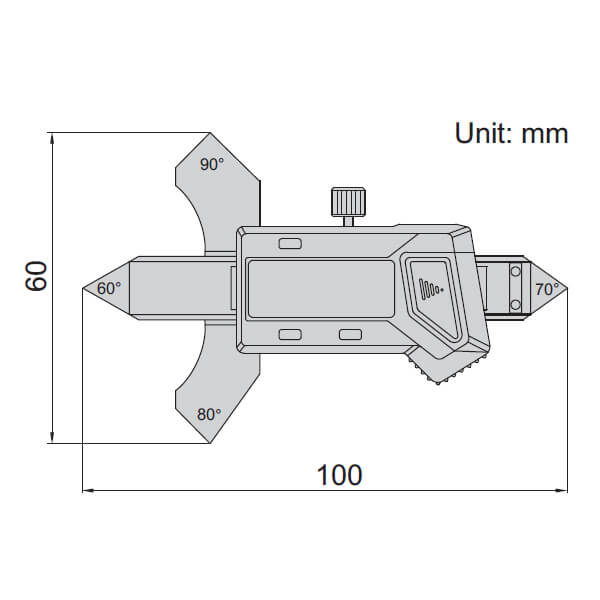 Dưỡng đo mối hàn điện tử Insize 4831-20A 2 Compa đo trong Insize 7240