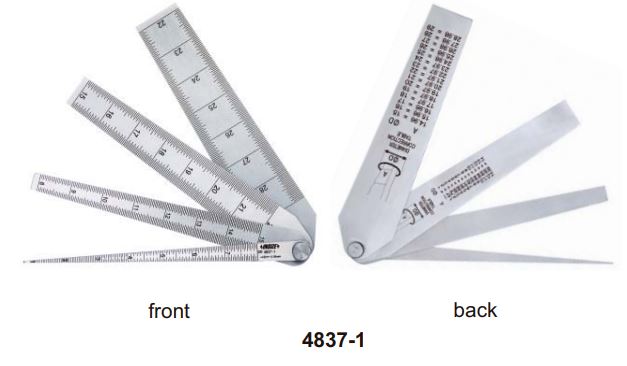 Bộ dưỡng đo độ côn Insize 4837