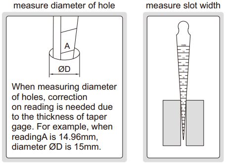 Bộ dưỡng đo độ côn Insize 4837