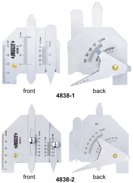 Set thước đo mối hàn Insize 4838-2 3 Set thước đo mối hàn Insize 4838