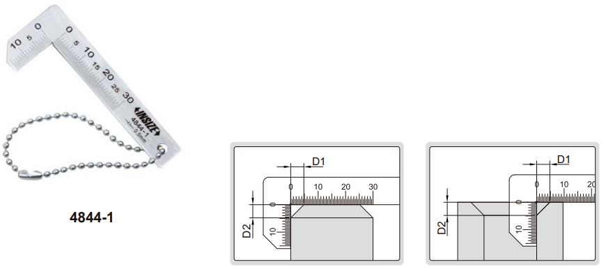 Dưỡng đo góc vát Insize 4844