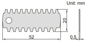 Dưỡng đo module bánh răng Insize 4860