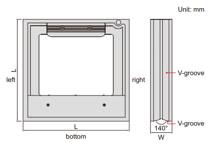 Thước thủy (nivo) khung (loại phổ thông) Insize 4902