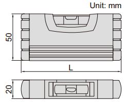 Thước thủy (nivo) nhôm đúc Insize 4913