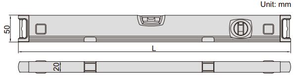 Thước thủy (nivo) nhôm Insize 4914