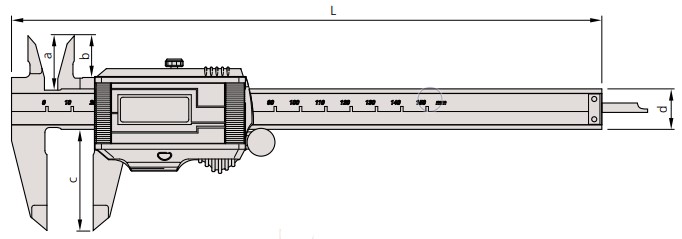 Thước kẹp điện tử Mitutoyo năng lượng mặt trời 500-774 4 Thước kẹp điện tử Mitutoyo năng lượng mặt trời 500